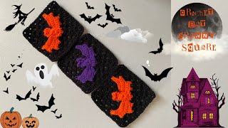 Halloween Bat Granny Square 🦇 | Step-By-Step Crochet Tutorial screenshot 2