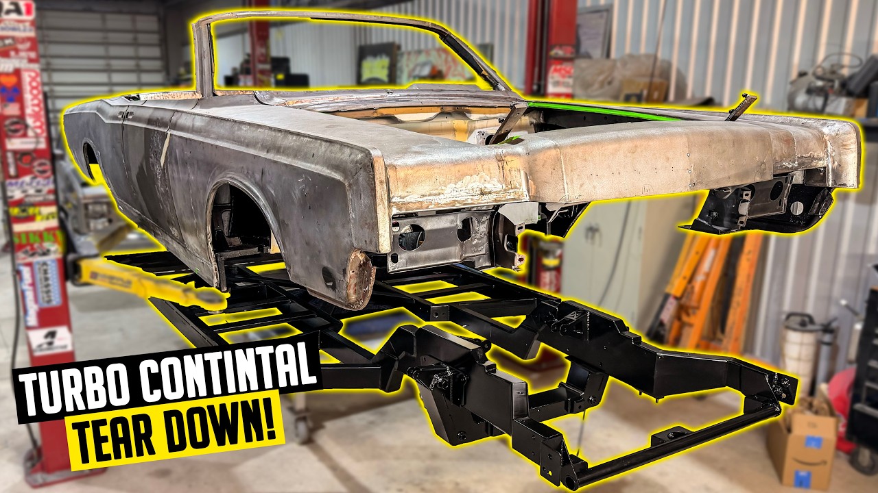 Donk Continental Frame Modification & Complete Teardown! - Twin Turbo LS Swapped Lincoln Ep. 17