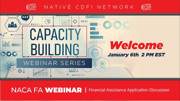 Capacity Building Webinars: NACA FA Meeting Session