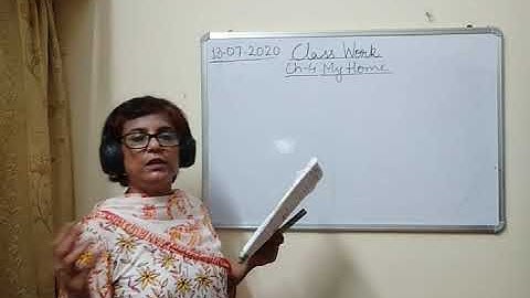 Class I EVS 13-07-2020 by Mrs Ranjana Dhar Ch 4