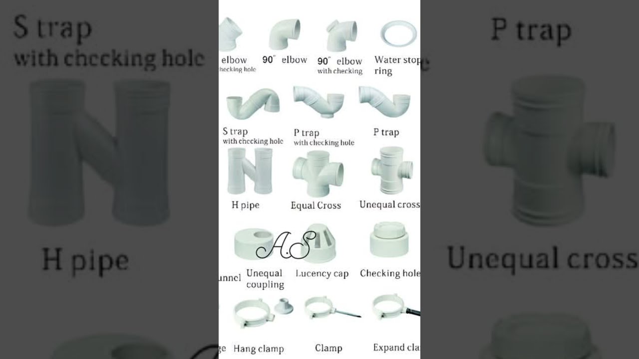 PVC Fittings Drain Pipe Names Pvc Drainage Pipefittings Plumbing