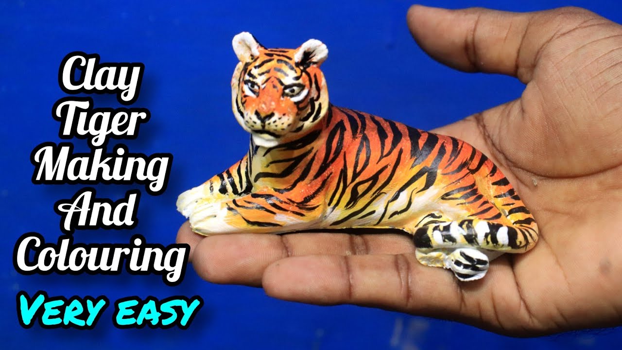 I made a polymer clay tiger! : r/polymerclay