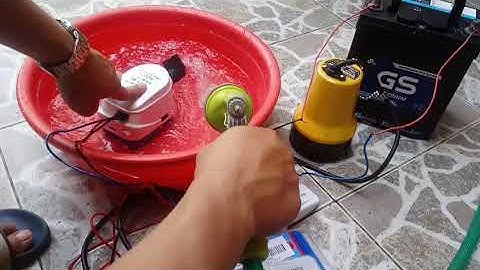 Thử bơm tự động 12V 24V cho tàu thuyền, xà lan, ca nô 0902.496.476