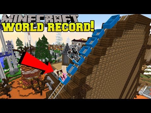 Minecraft Fastest Roller Coaster Ever Hero Fair 1 Youtube
