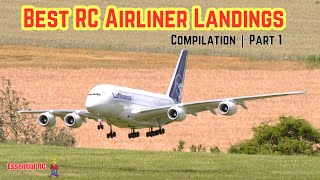 BEST COMPILATION of RC AIRLINER LANDINGS 2024 | PART 1