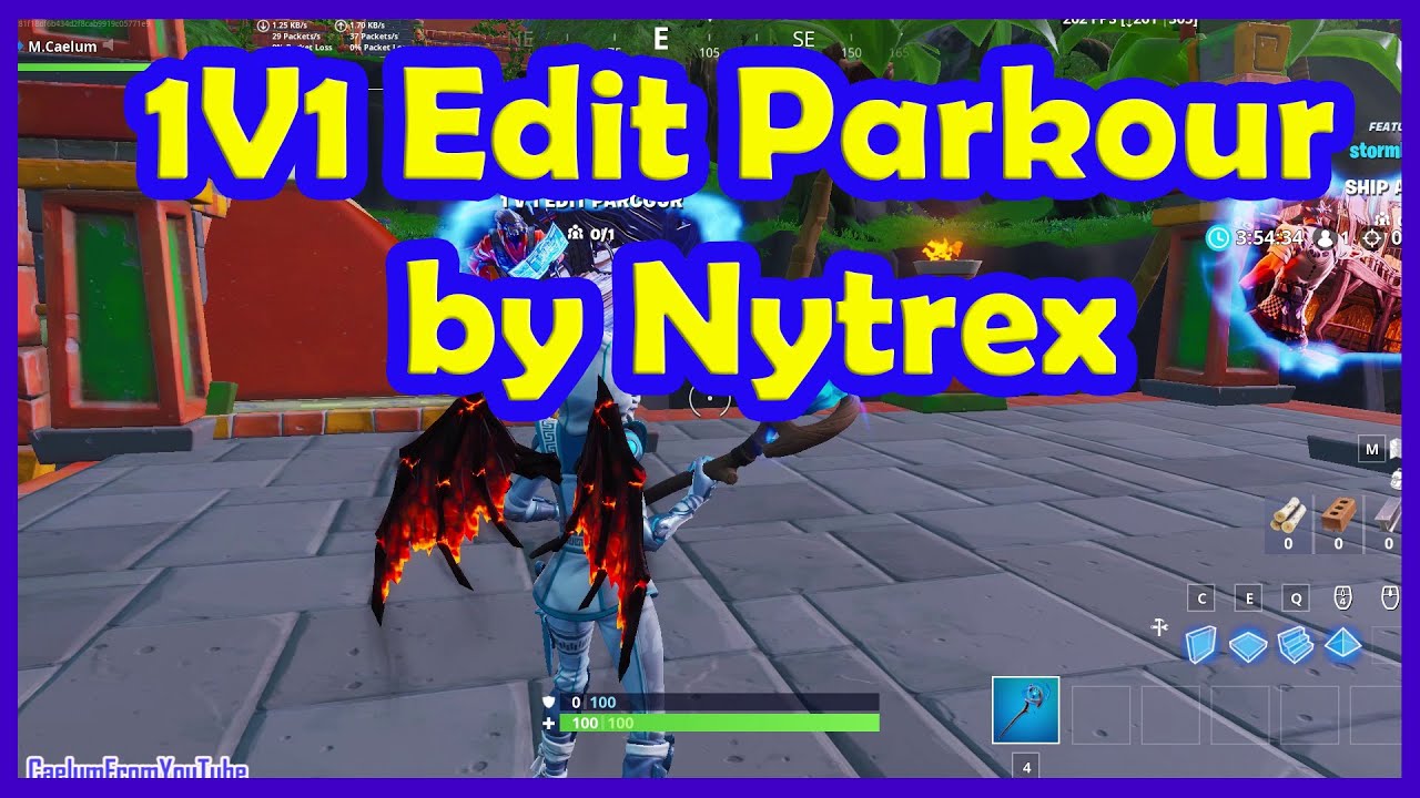 First Time Playing Editing Map in Fortnite ("1v1 Edit Parkour" by Nytrex) -  YouTube