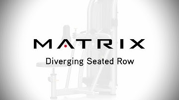 Aura Series | Diverging Seated Row | Setup & Movements | Matrix Fitness