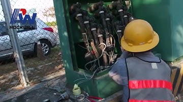 How to make cable joint with elbow connector