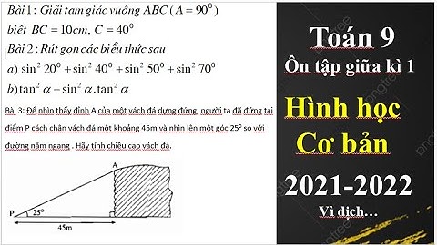 Ôn tập toán 9 học kì 1 hình học năm 2024