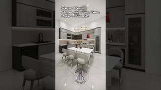 Interior Design Kitchen and Dining Room, Modern Minimalist #homedecor #homedesign #interiordesign