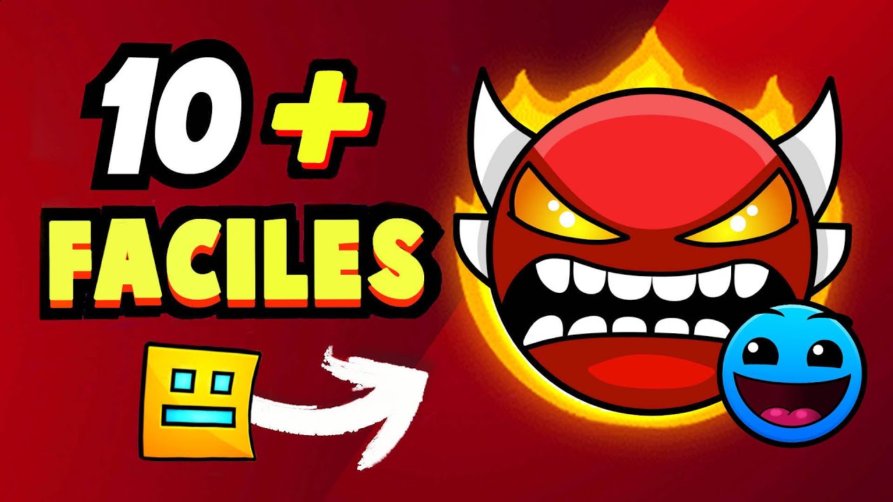 TOP 10: Insane Demons MÁS FACILES de Geometry Dash 2.1 - YouTube