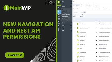 New Navigation and REST API Permissions