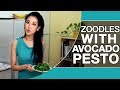 Low-Carb Zoodle Pasta with Avocado Pesto