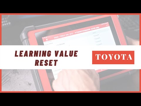TOYOTA PRIUS 2015 LEARNING VALUE RESET on Launch X-431 Torque