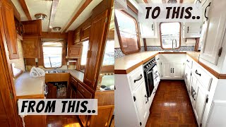 DIY Galley Makeover TRANSFORMS our $100 Boat!