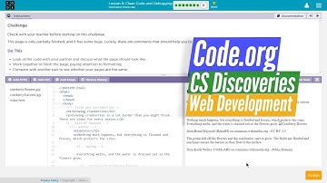 Clean Code and Debugging HTML - Lesson 8.8 Code.org Web Development C.S. Discoveries
