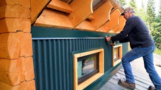 BUILDING An Alaskan Log Cabin (The Clerestory Windows) - Wk 16