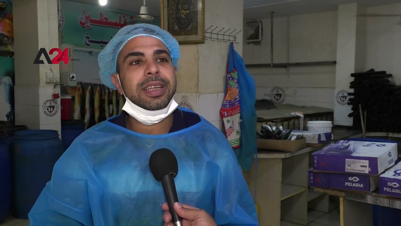 فلسطين- مصنع في غزة يجهز كميات من الفسيخ لبيعها بالعيد