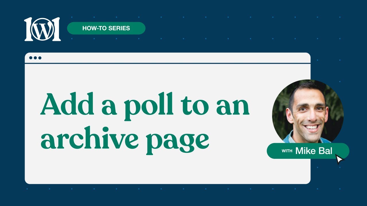 Add a poll to an archive page on WordPress.com