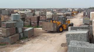 XIAJIN forklift loader marble granite block handler equipment 18 tons test
