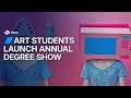 Art student's show-stopping exhibition launches in Dundee