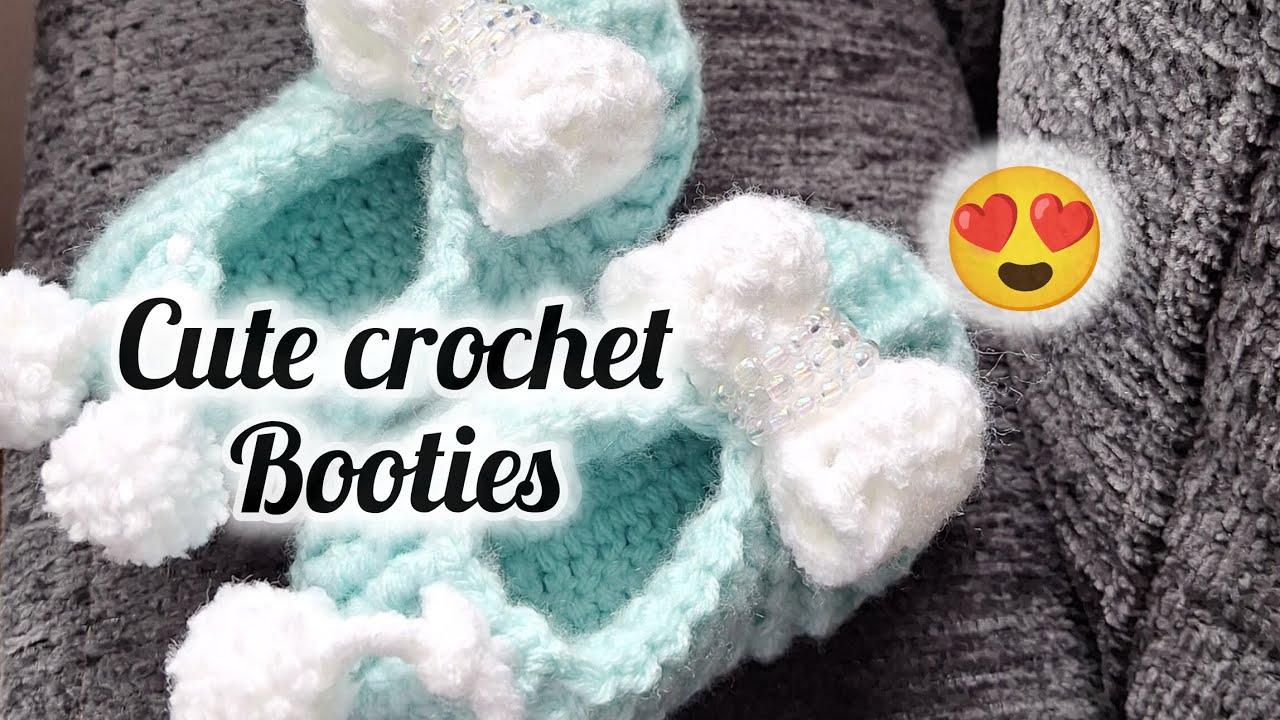 Part 1:Cute and easy Crochet baby booties.Perfect newborn gift! Soft, gentle, warmth. 👶(0-3 months)