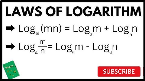 LAWS OF LOGARITHM....➡️ Log  (mn) = Log m + Log n.....➡️ Log     = Log m - Log n