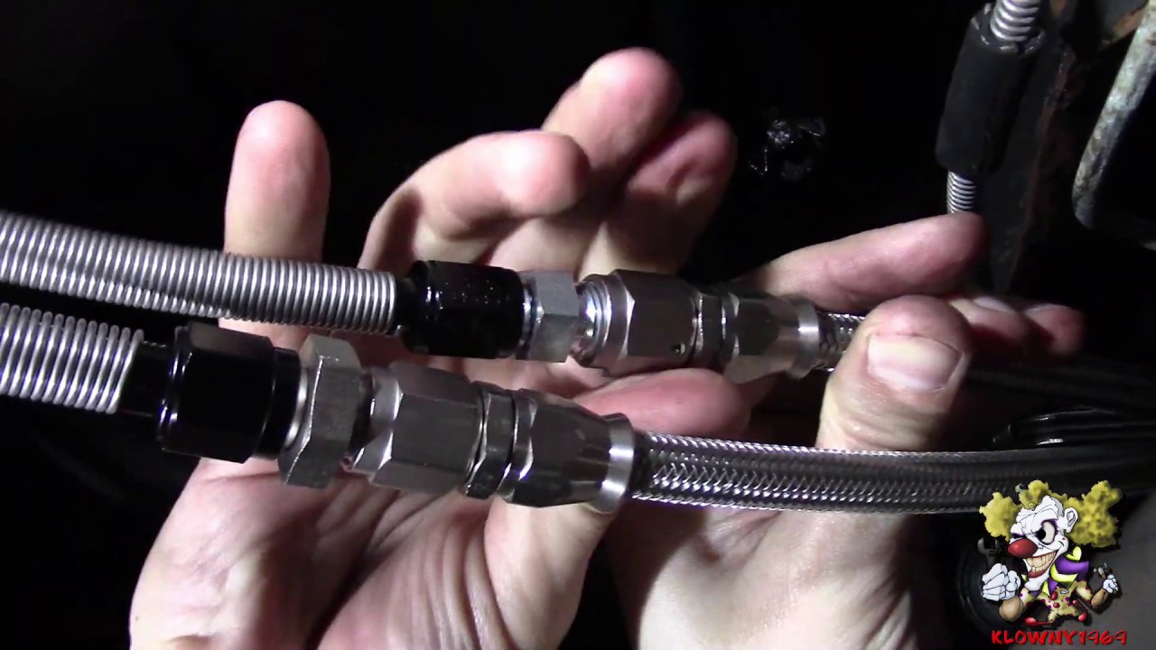 How to Convert Hard Fuel Line To Steel Braided (Teflon) Hose 