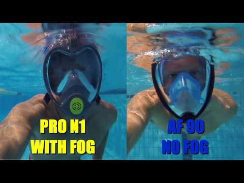 Download Seabeast Af90 Pro N1 Anti Fog Mask To Snorkel And Swim Full Review Try On Youtube PSD Mockup Templates