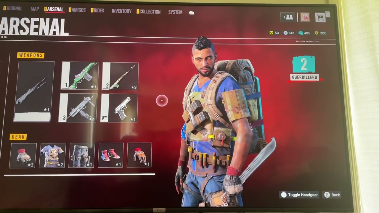 Glitched Far Cry 6. Reset character progress.