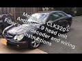 Mercedes CLK320 W209 Android 8.0 head unit & fiber optic decoder installation, part 3