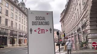 London Walk on rainy day through Regent street, Piccadilly Circus by UK4K 727 views 3 years ago 9 minutes, 18 seconds