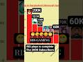 RIS Plays 200K Subscribers Completed Ris Edit Shorts SabitPlaysofficial 
