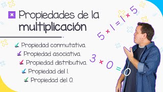 Propiedades de la Multiplicación | Conmutativa, asociativa, distributiva, del 1 y del 0