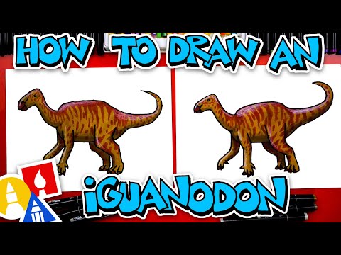 How To Draw An Iguanodon Dinosaur