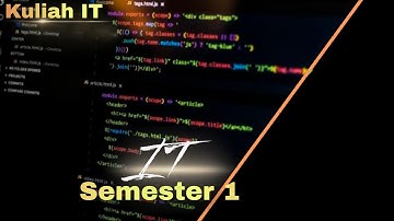 Di Semester 1 Tehnik Informatika Belajar Apa Sih?