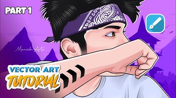 Vector art tutorial infinite design @TwoSideGamersYT || Part - 1 || Outlining for beginners