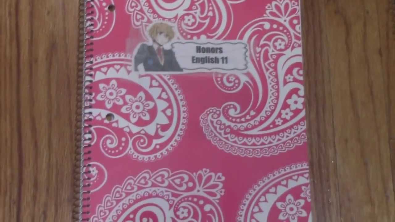 Anime Decorations DIY : Free!/Anime Notebook Labels - YouTube