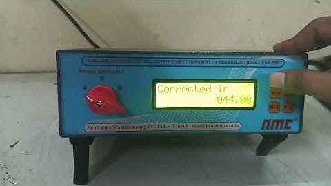 NMC make 3 Phase Automatic Transformer Turns Ratio Meter, Model : TTR-500