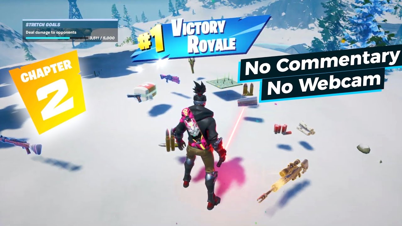 Fortnite No Commentary Chapter 2 Solo Victory Royale Full Match - YouTube