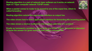 A detailed discussion step by step on routing problem of computer networks with numerical exercise