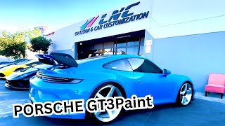 Porsche GT3 Paint job  Shark Blue Quarter Refinish
