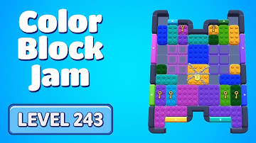 Color Block Jam Level 243 Solution Walkthrough