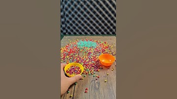 Beads ASMR ◀️ Reverse Color Magic ⚫ Soft Taps & Flowing Drops