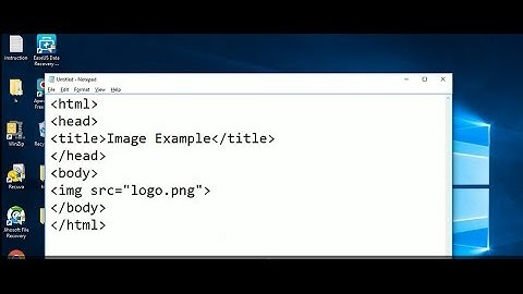 Adding image to an html page