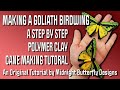 Goliath Birdwing Polymer Clay Cane Tutorial