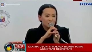 Sona Mocha Uson, Itinalaga Bilang Pcoo Istant Secretary