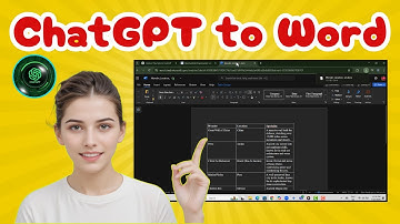 How To Copy A Table From ChatGPT To Word On PC - Full Guide