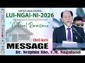Dr Neiphiu Rio CM Nagaland LUI NGAI NI 2026 Naga Seed Sowing Festival 14th 15th Feb 2026