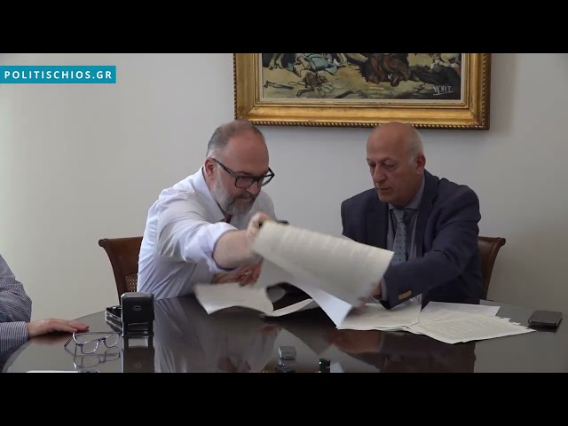 Έπεσαν οι υπογραφές για την αντιπλημμυρική θωράκιση του Κάμπου